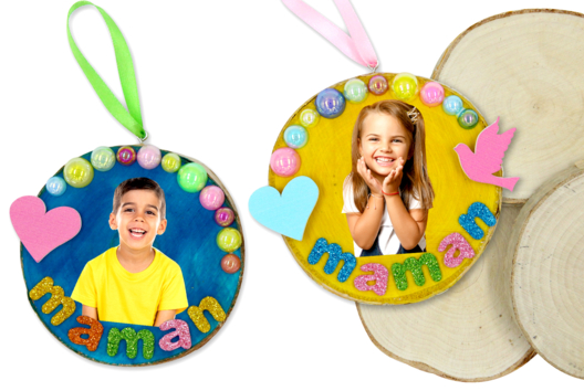 Wood Log Parent's Day Craft - 1 - Mother's Day Crafts - 10doigts.com - Mother's Day Crafts - 10doigts.fr