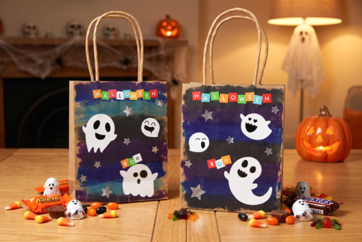 Ghost Candy Bag - 1 - Halloween Crafts - 10doigts.com - Halloween Crafts - 10doigts.fr