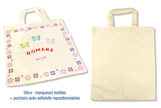 White Cotton Shopping Bag - 1 - Mother's Day Crafts - 10doigts.com - Mother's Day Crafts - 10doigts.fr - 2