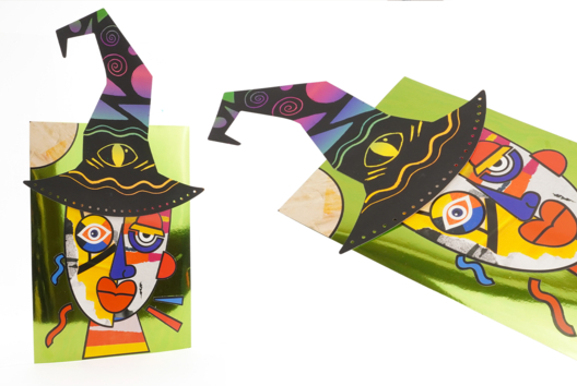 sorcier - Actividades manuales Halloween - 10doigts.fr - 2
