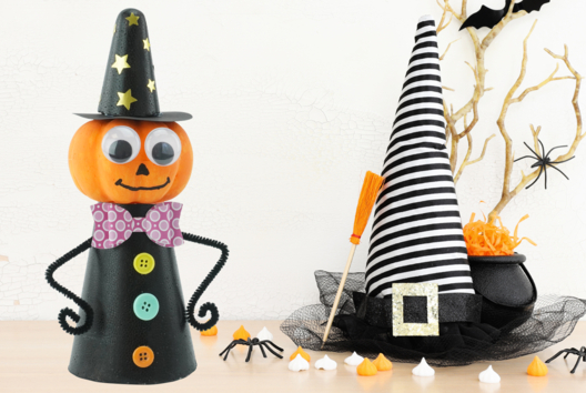 Pumpkin Witch - 1 - Halloween Crafts - 10doigts.com - Halloween Crafts - 10doigts.fr