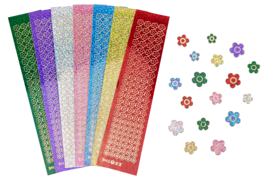 Gomets Flores, Frutas y Verduras - Pegatinas, gomets y stickers - 10doigts.fr