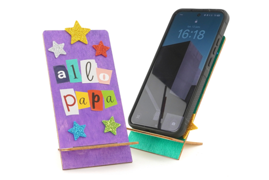 Smartphone Stand "Hello Dad" - 2 - Father's Day Crafts - 10doigts.com - Father's Day Crafts - 10doigts.fr - 2