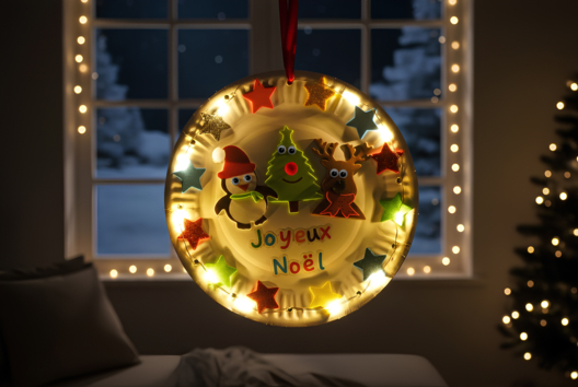 Light-Up Christmas Decoration - 1 - Christmas Craft Activities - 10doigts.com - Christmas Craft Activities - 10doigts.fr