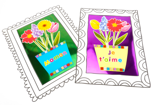 Floral Picture for Mother's Day - 3 - Mother's Day Crafts - 10doigts.com - Mother's Day Crafts - 10doigts.fr - 2