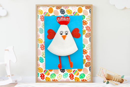 Easter Hen Picture - 1 - DIY Easter Crafts - 10doigts.com - DIY Easter Crafts - 10doigts.fr