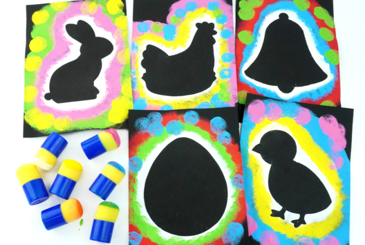 Tampon de Pintura de Pascua en Forma - Actividades manuales DIY Pascua - 10doigts.fr - 2