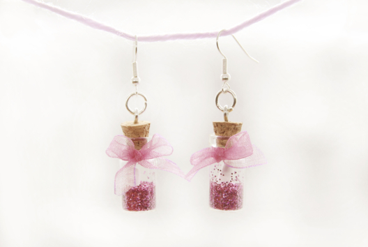 Purple Bottle Earrings - 2 - Mother's Day Crafts - 10doigts.com - Mother's Day Crafts - 10doigts.fr - 2