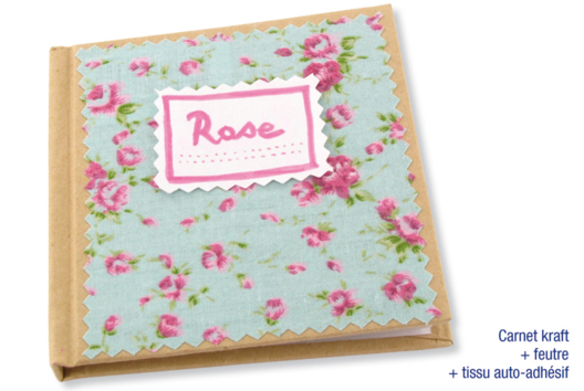 Adhesive Fabric Covered Notepad - 0 - DIY Home Decor Crafts - 10doigts.com - Handicrafts Home Decor DIY - 10doigts.fr