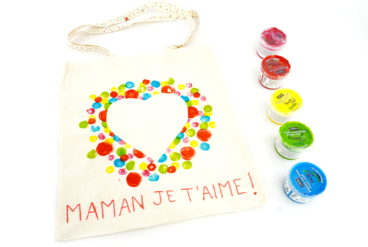 Tote bag Día de la madre hecho a mano - Manualidades día de la madre - 10doigts.fr - 2