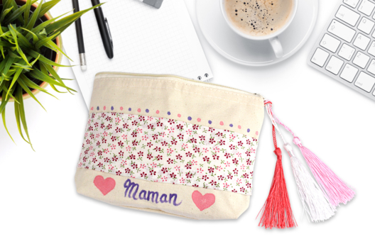 estuche de maquillaje joyas Día de la Madre - Manualidades día de la madre - 10doigts.fr