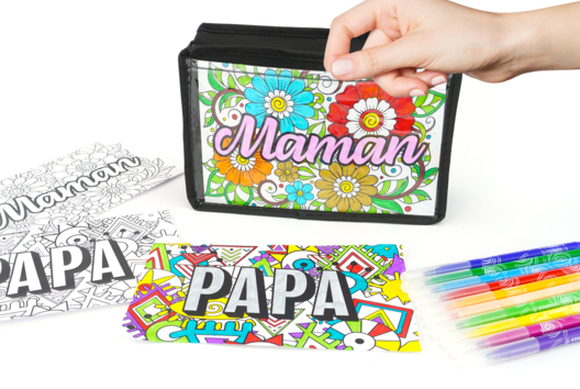 PAPA / MAMAN Toiletry Bag - 1 - Mother's Day Crafts - 10doigts.com - Mother's Day Crafts - 10doigts.fr
