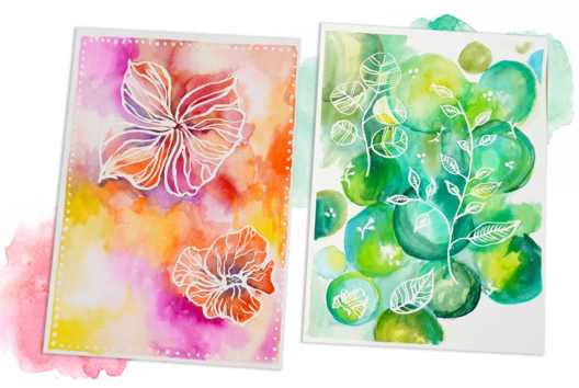 Watercolor Paint and Drawing Gum - 1 - Craft Activities Painting: Creations for All Ages and All Desires - 10doigts.com - Craft Activities Painting: Creations for All Ages and All Desires - 10doigts.fr