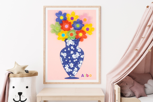 jarrón collage de papel para niños DIY - Actividades manuales Primavera - 10doigts.fr