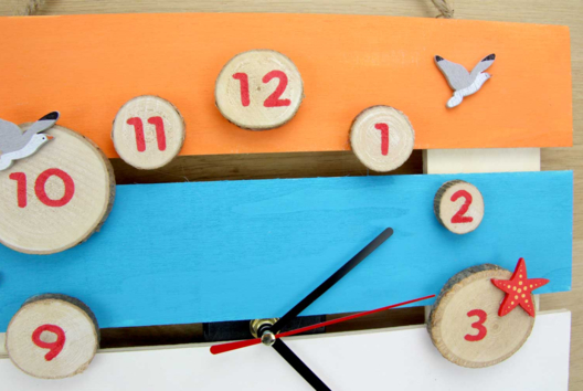 Seaside Clock - 2 - Handicrafts with Clocks to Learn the Time - 10doigts.com - Handicrafts with Clocks to Learn the Time - 10doigts.fr - 2