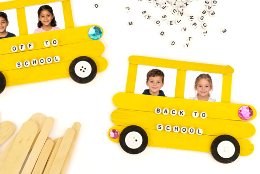 Children's Activities for Back to School Bus - Creative Activities for Back to School - 10doigts.fr
