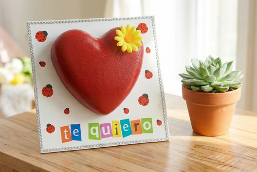 cuadro corazón regalo día de la madre niños - Manualidades día de la madre - 10doigts.fr