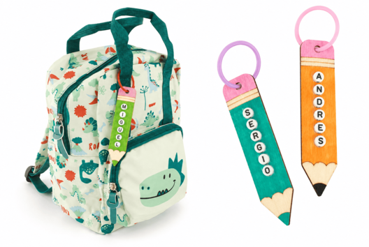 llavero nombre mochila escuela - Actividades manuales para la vuelta al cole - 10doigts.fr
