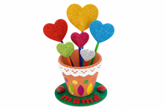maceta corazón día de las madres regalo - Manualidades día de la madre - 10doigts.fr - 2