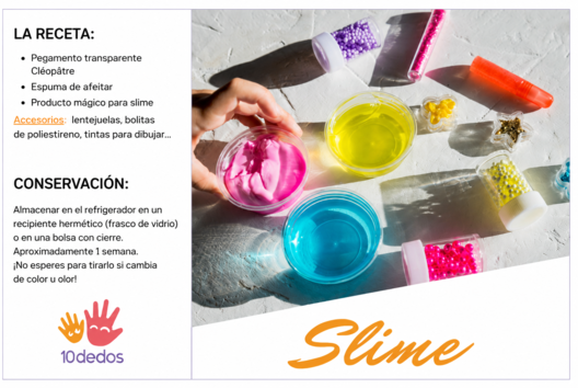 ¿slime cómo hacer? - Actividades manuales de modelado - 10doigts.fr - 2