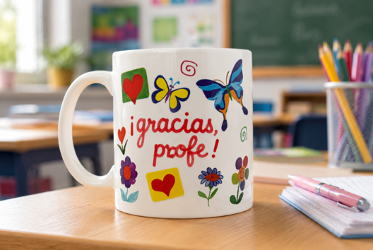 taza regalo maestra escuela - Ideas de regalos de fin de curso para maestras y profesores - 10doigts.fr