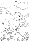 Lamb 01 - Coloriages - 10doigts.fr