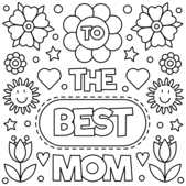 Mother's Day 01 - Coloriages - 10doigts.fr