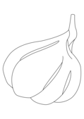 Garlic 01 - Coloriages - 10doigts.fr