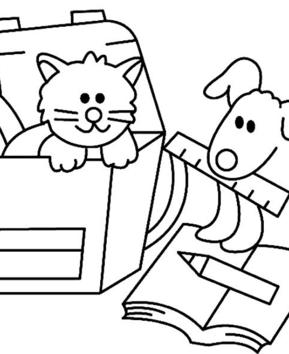 Gato y perro 01 - 10doigts.fr