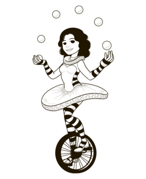 Circus juggler - 10doigts.fr