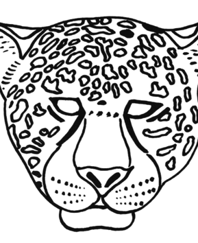 Jaguar mask - 10doigts.fr