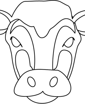 Cow mask - 10doigts.fr