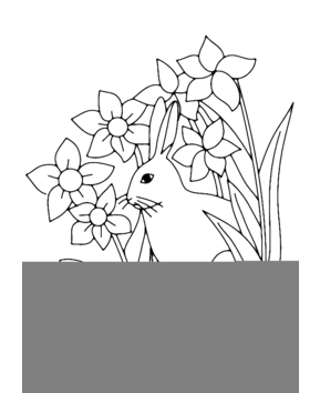Flowers and Bunny 01 - 10doigts.fr