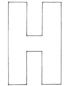 H mayúscula - 10doigts.fr