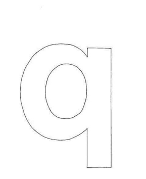 q minúscula - 10doigts.fr