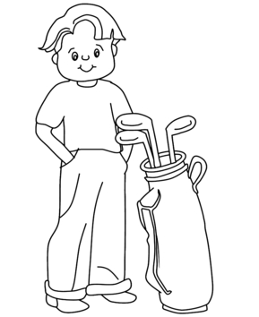 Golfer sport 01 - 10doigts.fr