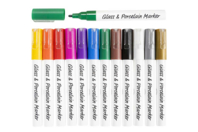 Glass and Porcelain Markers - 12 Colors - 1 - Glass and Ceramics Paint - 10doigts.com - Glass and Ceramics Paint - 10doigts.fr