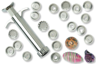 Jeringa extrusora + 19 formas de extrusión - Herramientas de Modelado - 10doigts.fr