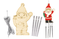 Kit carillón Papá Noel - Suspensiones decorativas de madera - 10doigts.fr