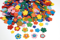 3000 flores de papel - Flores y hojas decorativas - 10doigts.fr