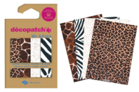 4 feuilles mix dceopatch - Animaux - Decopatch Papers - 10doigts.fr