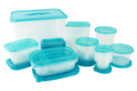 50 cajas de almacenamiento - Plástico Transparente - 10doigts.fr