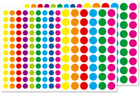 Bright Round Stickers - 324 pcs - 1 - Assorted Shapes Stickers - 10doigts.com - Assorted Shapes Stickers - 10doigts.fr