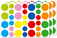 Round Foam Stickers - 102 pcs - 0 - Assorted Shapes Stickers - 10doigts.com - Assorted Shapes Stickers - 10doigts.fr