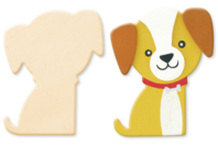 Natural Wood Dog Pattern - 0 - Wooden Shapes - 10doigts.com - Wooden Shapes - 10doigts.fr