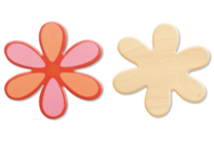 Natural Wood Flowers - 10 Pieces - 1 - Wooden Shapes - 10doigts.com - Wooden Shapes - 10doigts.fr