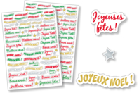Holiday Message Stickers - 134 pcs - 1 - Christmas Stickers and Labels - 10doigts.com - Christmas Stickers and Labels - 10doigts.fr