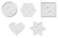Set de 5 placas geométricas surtidas para cuentas de planchar - Abalorios para planchar 5 mm - 10doigts.fr