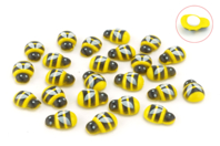 Wooden Adhesive Bees - 24 Pieces - 1 - Painted Wooden Decor - 10doigts.com - Painted Wooden Decor - 10doigts.fr
