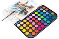 paleta de acuarela 48 colores - Pintura acuarela - 10doigts.fr